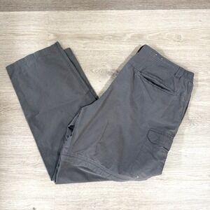 Columbia Gray Convertible Omni Shade Cargo Hiking Pants Men's Size XXL